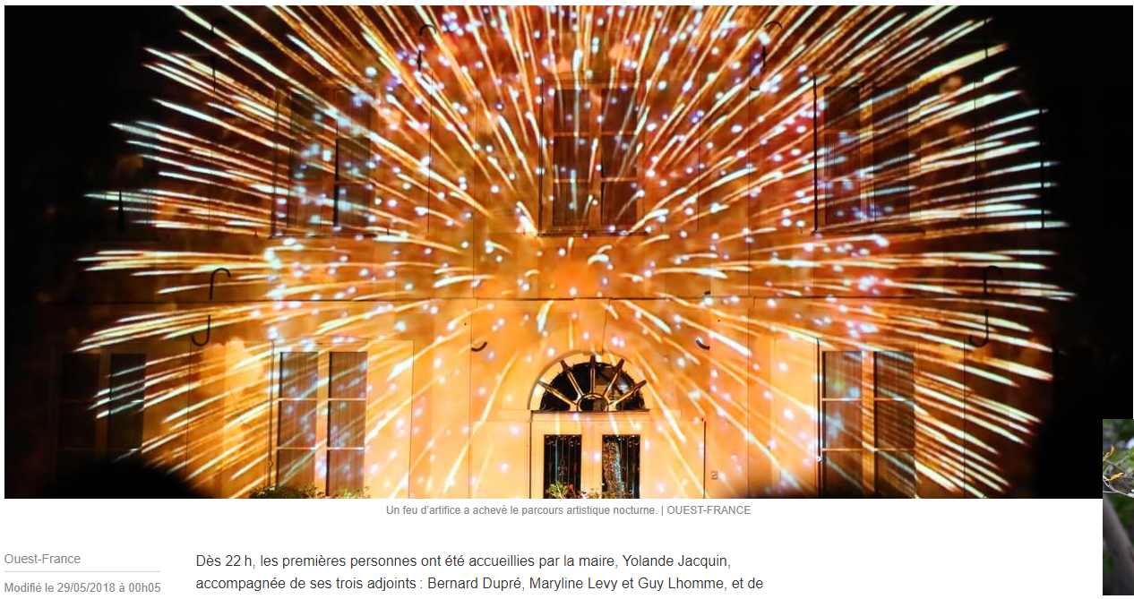 Ouest France video mapping itinérant